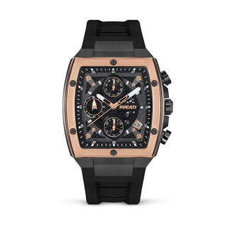 Orologio da uomo Chrono Ducati Dt008 Black Dial Bk Case
