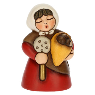 Donna Con Castagne - Presepe Classico Thun - Armando Poggi Firenze