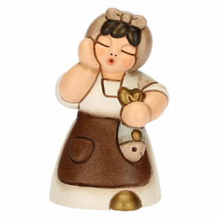 Donna con pesce - Presepe Classico Thun - Armando Poggi Firenze