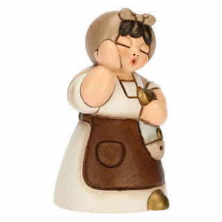 Donna con pesce - Presepe Classico Thun - Armando Poggi Firenze