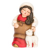 Pregnant woman in ceramic for Classic Nativity scene