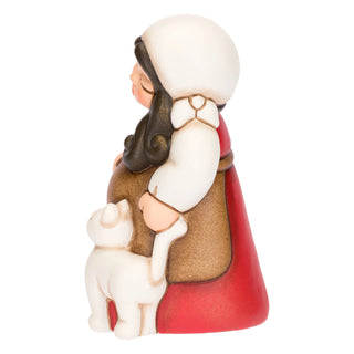 Donna in dolce attesa in ceramica Presepe Classico Thun 5,0 x 4,6 x 8,0 cm h - Armando Poggi Firenze