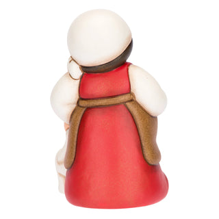 Donna in dolce attesa in ceramica Presepe Classico Thun 5,0 x 4,6 x 8,0 cm h - Armando Poggi Firenze