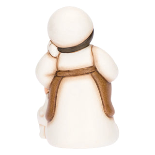 Donna in dolce attesa in ceramica Presepe Classico Thun 5,0 x 4,6 x 8,0 cm h - Armando Poggi Firenze