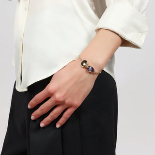 Bracelet with Purple Teardrop