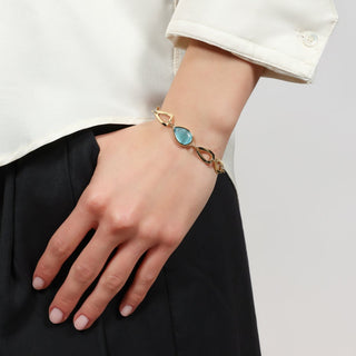 Bracciale con Goccia Azzurra