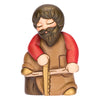 Ceramic carpenter for classic nativity scene