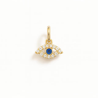Facco Gioielli Charm Occhio Portafortuna in Oro 9 Kt e Zirconi – Armando Poggi Firenze