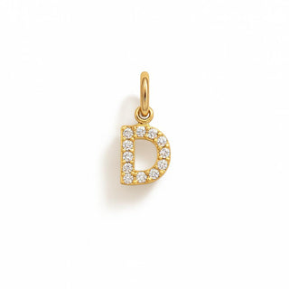 Facco Gioielli Charm Lettera D in Oro 9 Kt e Zirconi – Armando Poggi Firenze