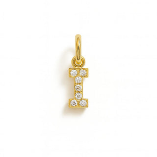 Facco Gioielli Charm Lettera I in Oro 9 Kt e Zirconi – Armando Poggi Firenze