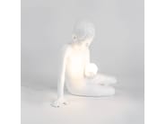 Scultura In Resina Con Luce Led "Inner Glow_S" Boy