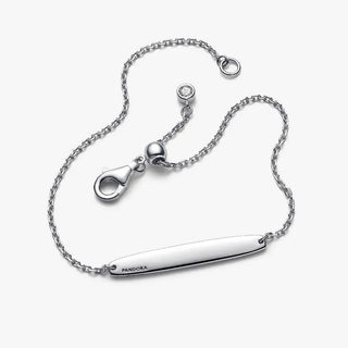 Bracelet with silver bar to be engraved