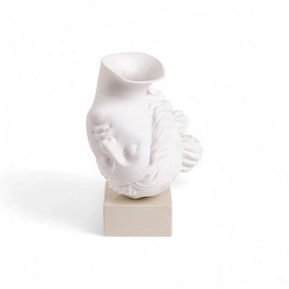 "Amor Volat" Porcelain and Plaster Vase