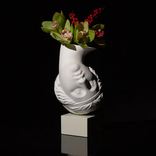 "Amor Volat" Porcelain and Plaster Vase