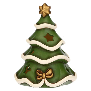 Porta tea-light albero di Natale in ceramica
