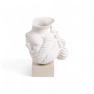 "Amor Volat" Porcelain and Plaster Vase