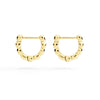 Orecchini Hoop Granelli Oro Giallo 18K
