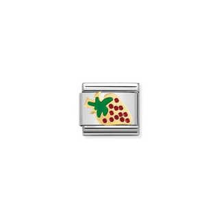 Link Composable in Smalto e Oro 750 Fragola