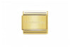 Base in Acciaio dorato Logo Singolo Charm