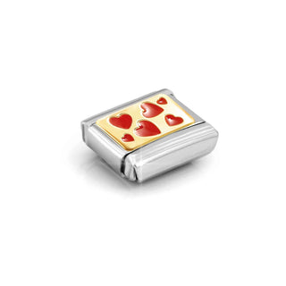 Composable Classic Link Plate with Hearts