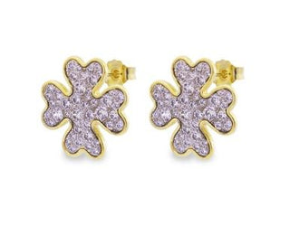 Orecchini Rue Des Mille quadrifoglio zirconi