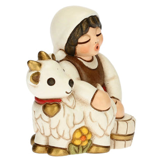 Mungitrice Di Capre - Presepe Classico Thun 6 x 5 x 6,8 cm h - Armando Poggi Firenze