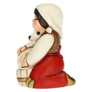 Mungitrice Di Capre - Presepe Classico Thun 6 x 5 x 6,8 cm h - Armando Poggi Firenze