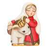 Grandmother with ceramic donkey, Classic Nativity scene
