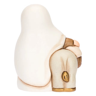 Nonna con asino in ceramica Presepe Classico Thun 6,1 x 6,4 x 8,1 cm h - Armando Poggi Firenze