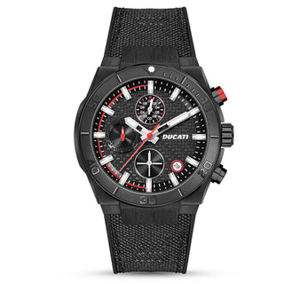 Orologio da uomo Chrono Ducati Dt007 Black Dial Bk Case