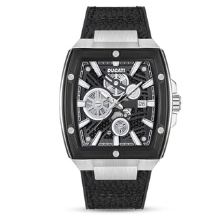 Orologio da uomo 3Hands Ducati Dt002 Black Dial Ss Case