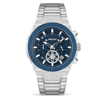 Orologio da uomo Chrono Ducati Dt004 Blue Dial Ss Case
