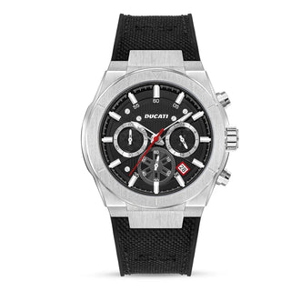 Orologio da uomo Chrono Ducati Dt004 Black Dial Ss Case