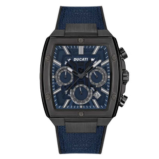 Orologio da uomo Chrono Ducati Dt005 Gun Dial Blue Case