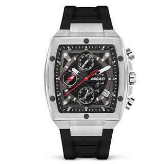 Orologio da uomo Chrono Ducati Dt008 Black Dial Ss Case