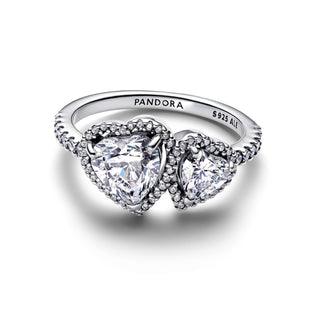 Double Bright Hearts Ring