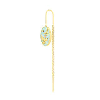 Pendol Love Orecchino Pendente Argento Dorato - Destra