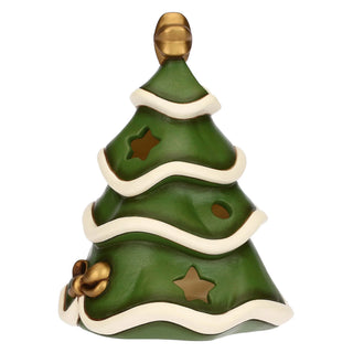 Porta tea-light albero di Natale in ceramica Thun 11,5x11,2x14,8 cm - Armando Poggi Firenze