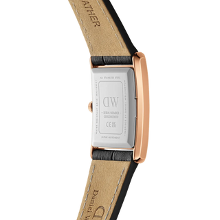 The Bound Watch 32X22 Black Croc Leather
