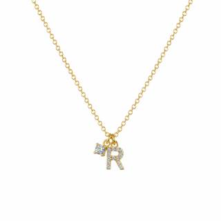 Collana Iniziale R Pavè C/Petit