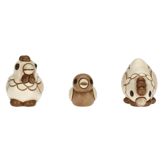 Set 2 galline e pulcino - Presepe Classico Thun - Armando Poggi Firenze