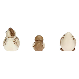 Set 2 galline e pulcino - Presepe Classico Thun - Armando Poggi Firenze