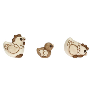 Set 2 galline e pulcino - Presepe Classico Thun - Armando Poggi Firenze