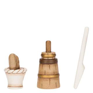 Set 3 pezzi fornaio in ceramica Presepe Classico Thun - Armando Poggi Firenze