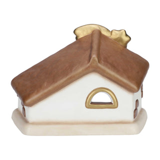Set capanna con stella cometa e Sacra Famiglia - Presepe Classico Thun - Armando Poggi Firenze