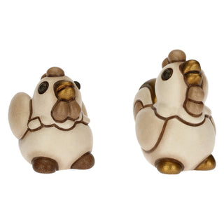 Set Gallo e Gallina - Presepe Classico Thun - Armando Poggi Firenze