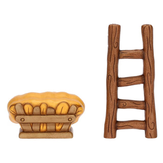 Set scala e mangiatoia in ceramica Presepe Classico Thun - Armando Poggi Firenze