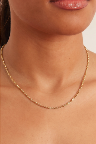 Rolo Chain Gold 40+5 Cm