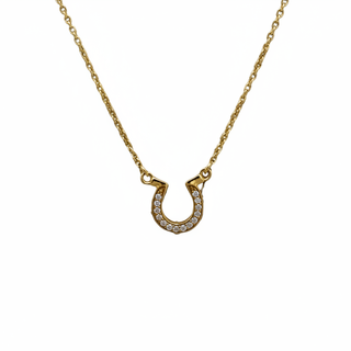 Collana Ferro Di Cavallo Pave'-Gioielleria-Versari-Armando Poggi
