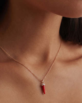 Collana Cornetto Smalto-Gioielleria-Versari-Armando Poggi